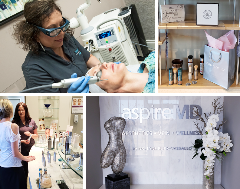 aspireMD difference in medical aesthetics, laser therapy, skincare, and vein wellness in St. Catherines